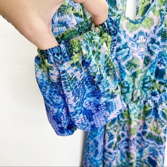 Show Me Your MuMu RARE Rainey Snake Mini Dress Sz S - Picture 6 of 10